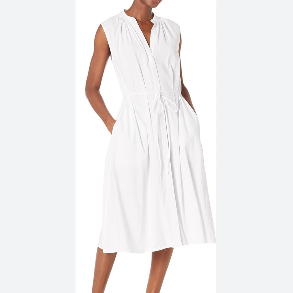 Vince Women's Shirred Band Collar Dress 3X